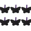 Gifi Pince ardoise papillon violet x6