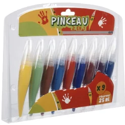 Gifi 9 Pinceaux peinture 2 en 1