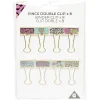 Pince double clip design tigre x8*Gifi