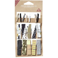 Gifi Pince à linge bois avec motif x19