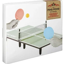 Ping pong de bureau filet et raquettes x2*Gifi New