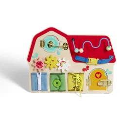 Gifi Eveil<Planche activités enfant bois et métal 40x29,7xH6,4cm