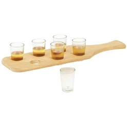 Planche cocktail avec 6 verres à shooter*Gifi Clearance