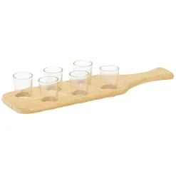 Planche cocktail avec 6 verres à shooter*Gifi Clearance