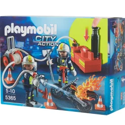 Gifi Jeux D'Imagination Et D'Imitation<Playmobil City action Pompiers avec lance à incendie