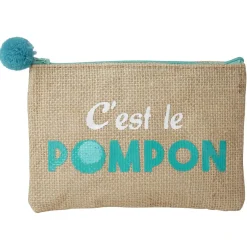 Best Gifi Pochette avec pompom en jute