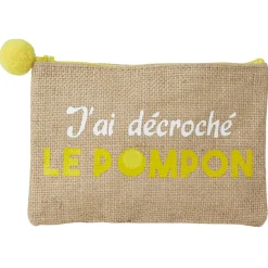 Best Gifi Pochette avec pompom en jute