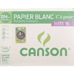 Gifi POCHETTE CANSON PAPIER BLANC