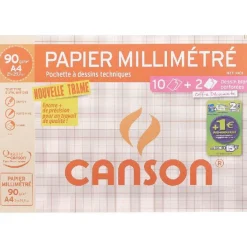 Gifi POCHETTE CANSON PAPIER MILLIMETRE