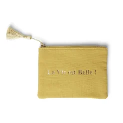 New Gifi Pochette cosmétique inscription message positif 13x17cm - 3 modèles