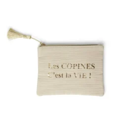 New Gifi Pochette cosmétique inscription message positif 13x17cm - 3 modèles
