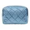 Online Gifi Pochette à cosmétiques en velours beige ou bleu 19x9xH12cm