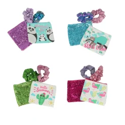 Clearance Gifi Pochette à cosmétique x2 + Élastique assorti x2