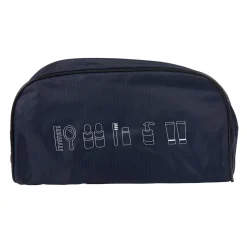 Hot Gifi Pochette de rangement voyage bleu marine rectangulaire x5