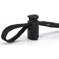 Hot Gifi Pochette de voyage tour de cou unie noire