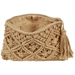Sale Gifi Pochette en crochet beige