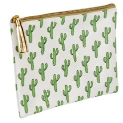 Online Gifi Pochette à maquillage motif tropical cactus vert