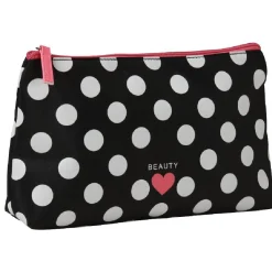 Gifi Pochette multifonctions noire à pois blancs