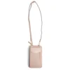 New Gifi Pochette téléphone double zip polyuréthane et métal