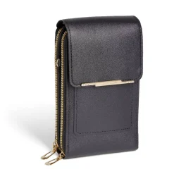 Gifi Pochette téléphone simple zip polyuréthane et métal