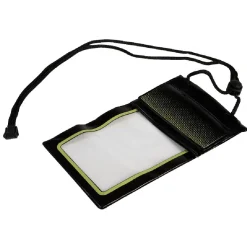 Pochette waterproof en plastique noir/vert*Gifi