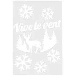 Gifi Pochoir inscription Joyeux Noël ou Vive le vent