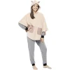 Sale Gifi Poncho chat rose taille M/L