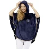 Best Gifi Poncho design chat bleu et doré Taille L