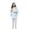Best Gifi Poncho licorne bleu 6/8 ans