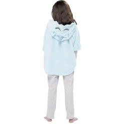 Best Gifi Poncho licorne bleu 6/8 ans