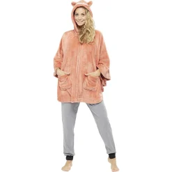 Sale Gifi Poncho renard orange Taille XS/S