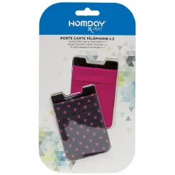 Porte carte pour téléphone x2*Gifi Discount