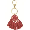 Best Gifi Porte-clé attrape-rêve bordeaux ou noir tissu