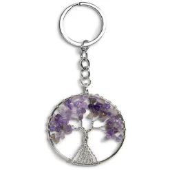 Outlet Gifi Porte clé avec médaillon arbre de vie et pierres colorées - 3 coloris