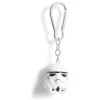 New Gifi Porte-clé casque de soldat Star Wars silicone blanc