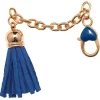 Best Gifi Porte-clé chaine balade forme pompon bleu marine