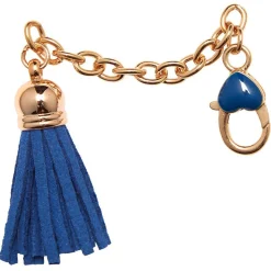 Best Gifi Porte-clé chaine balade forme pompon bleu marine