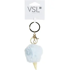 Outlet Gifi Porte clé cornet de glace et boule pompon - 3 coloris