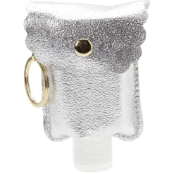 Gifi Porte-clé distributeur de gel hydroalcoolique gris argenté