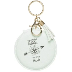 Sale Gifi Porte clé double miroir avec inscription message effet simili
