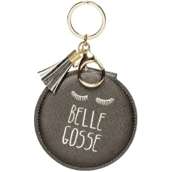 Sale Gifi Porte clé double miroir avec inscription message effet simili
