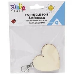 Gifi Porte-clé en bois à personnaliser 4 modèles