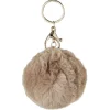 Hot Gifi Porte-clé forme boule en fausse fourrure
