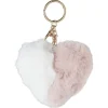 Best Gifi Porte-clé forme coeur en fausse fourrure