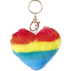 Best Gifi Porte-clé forme coeur en fausse fourrure