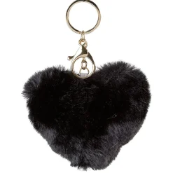 Best Gifi Porte-clé forme coeur en fausse fourrure