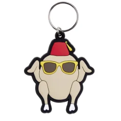 Best Gifi Porte clé Friends dinde caoutchouc beige