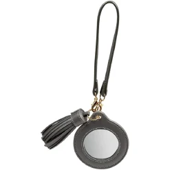 Sale Gifi Porte-clé miroir avec pompon gris ou beige