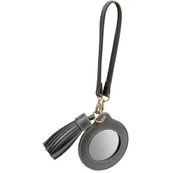 Sale Gifi Porte-clé miroir avec pompon gris ou beige