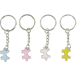 Gifi Porte clé pièce de puzzle x 4